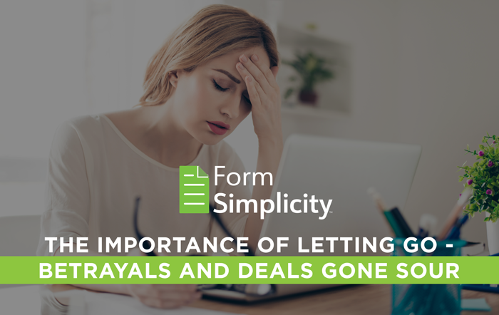 The Importance of Letting Go – Betrayals & Deals Gone Sour Image