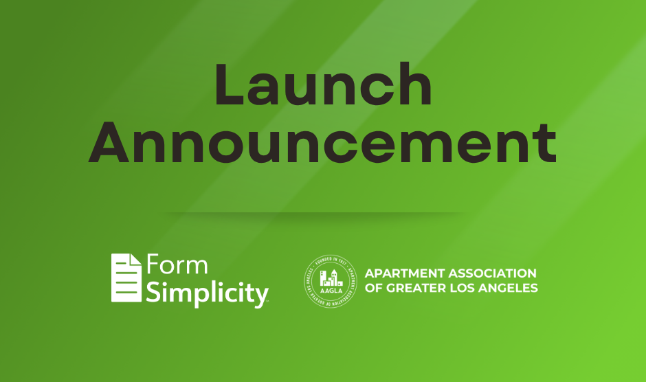 Apartment Association of Greater Los Angeles Selects Form Simplicity to Enhance Rental Forms and Streamline Lease-Ups Image