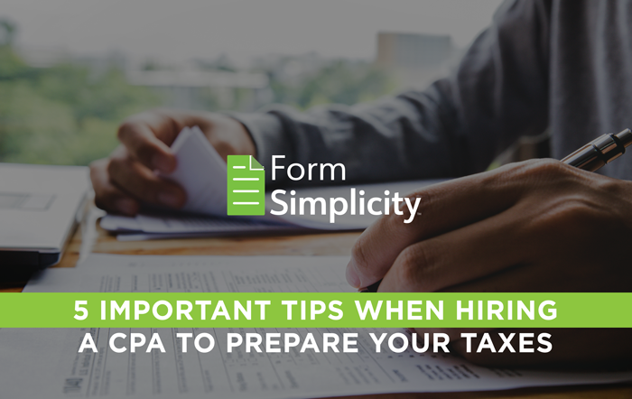 5 Important Tips When Hiring a CPA to Prepare Your Taxes Image